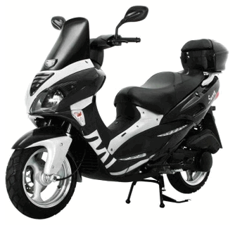 150cc-sportbike-inspired-styling-gas-moped-scooter-free-windshield-trunk-mc-d150p-1